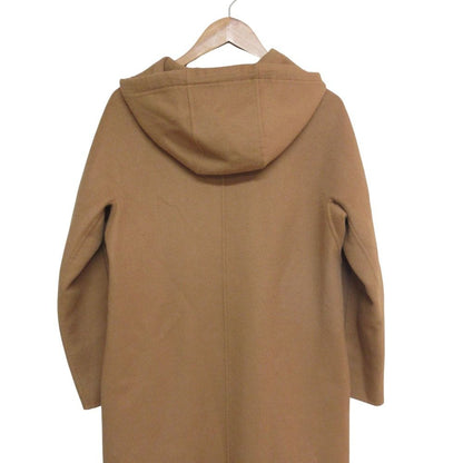 Max Mara Studio Cucito a Mano Wool Cashmere Hooded Coat Brown 36 — view 4
