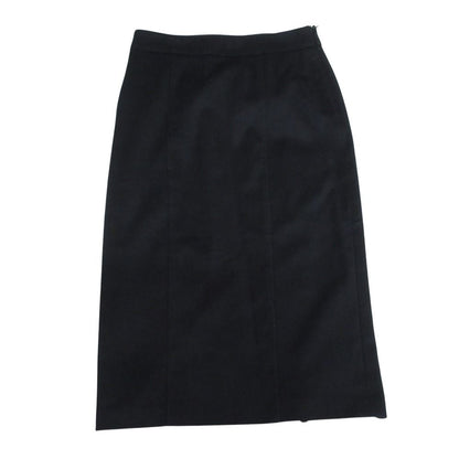 Max Mara Wool Tailored Jacket Skirt Suit Set Black 36 — view 6