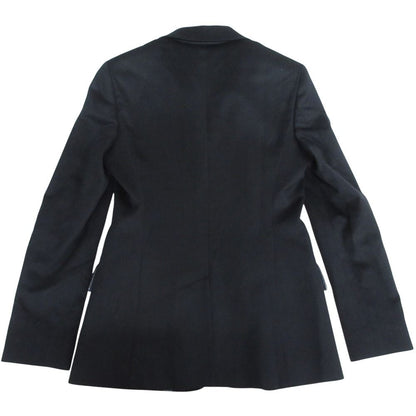 Max Mara Wool Tailored Jacket Skirt Suit Set Black 36 — view 4
