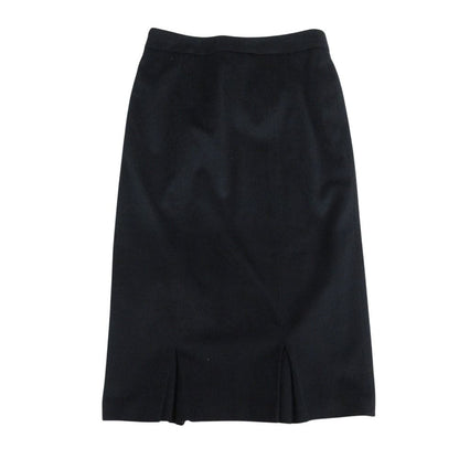 Max Mara Wool Tailored Jacket Skirt Suit Set Black 36 — view 7