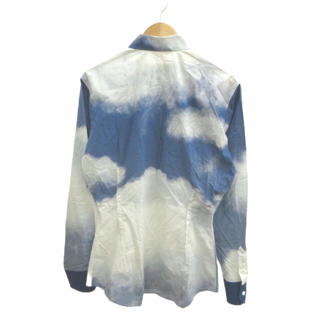 Louis Vuitton LV Cloud Print Long Sleeve Shirt Cotton White Blue Regular M — view 2