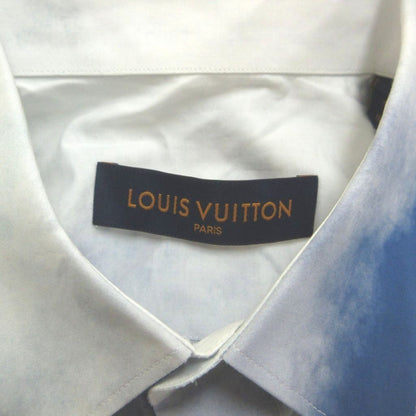 Louis Vuitton LV Cloud Print Long Sleeve Shirt Cotton White Blue Regular M — view 6