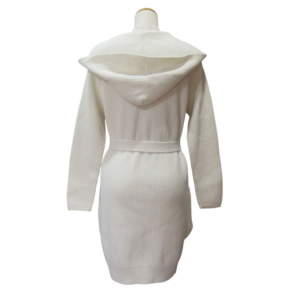 Max Mara Cashmere Long Knit Cardigan Ivory S — view 3