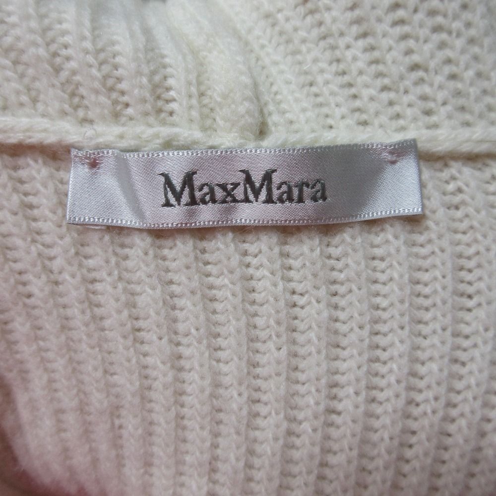 Max Mara Cashmere Long Knit Cardigan Ivory S — view 4