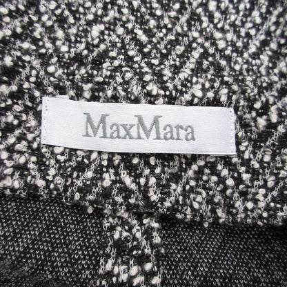 Max Mara Katia Mix Tweed Zip Jacket Black White 34 — view 6