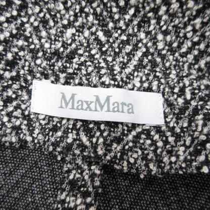 Max Mara Katia Mix Tweed Zip Jacket Black White 34 — view 8
