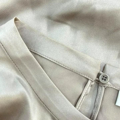Brunello Cucinelli Top Blouse Silk Blend Pink Logo Short Sleeve NP XS — view 8