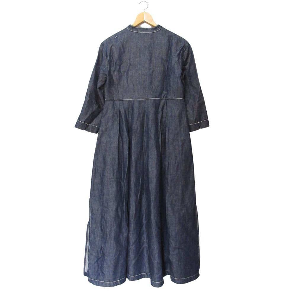 Max Mara S' Maxmara Denim Sleeve Flare Dress Indigo 38 — view 2
