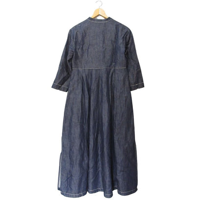 Max Mara S' Maxmara Denim Sleeve Flare Dress Indigo 38 — view 2