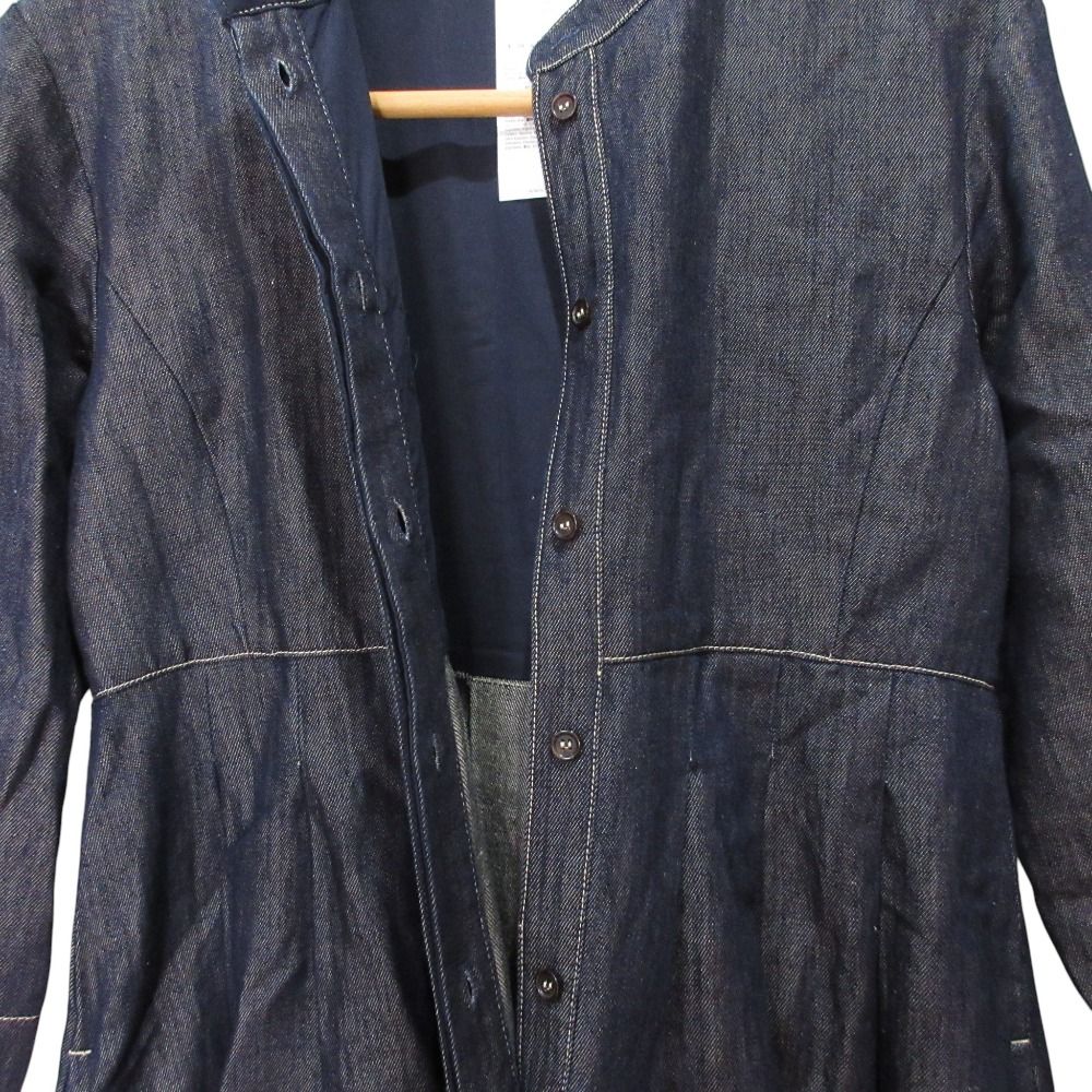 Max Mara S' Maxmara Denim Sleeve Flare Dress Indigo 38 — view 5