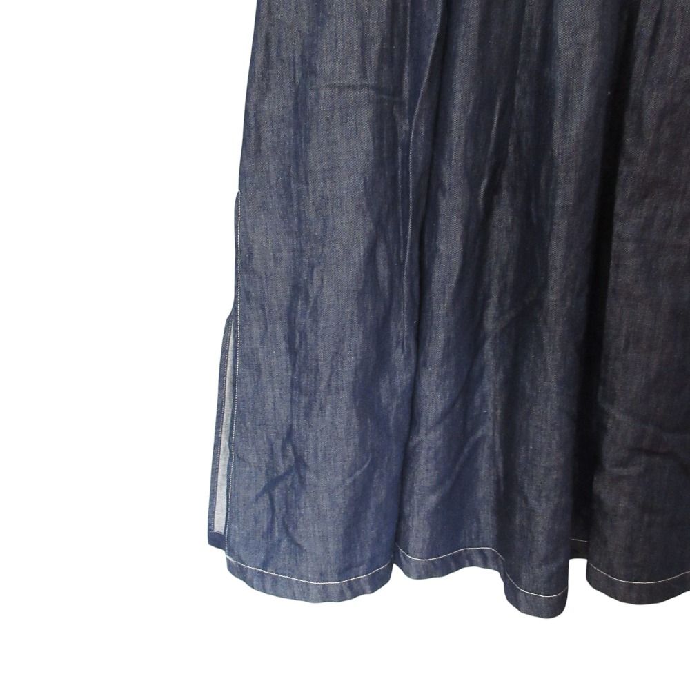 Max Mara S' Maxmara Denim Sleeve Flare Dress Indigo 38 — view 6