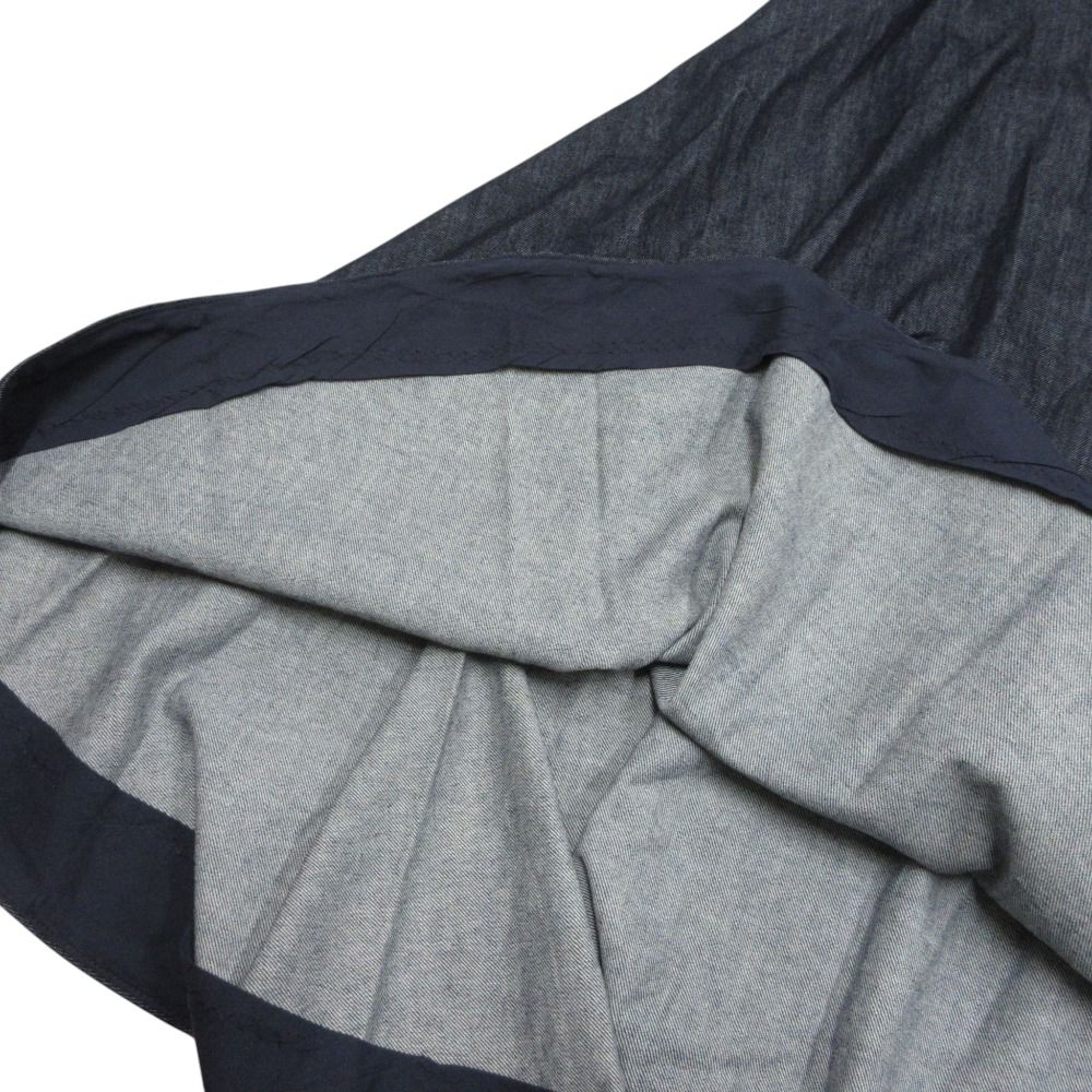 Max Mara 'S Stretch Denim Long Flare Skirt Indigo 38 — view 3