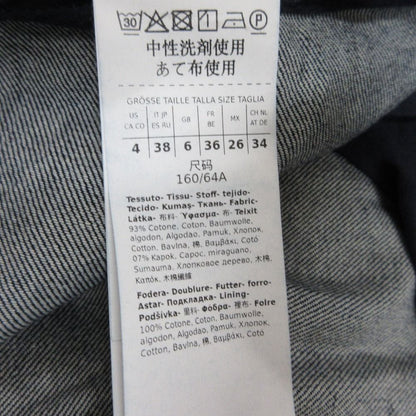 Max Mara 'S Stretch Denim Long Flare Skirt Indigo 38 — view 7