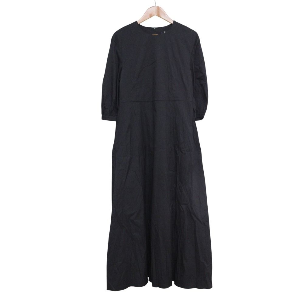 Max Mara 'S Clea Long Length Flare Dress Black 40