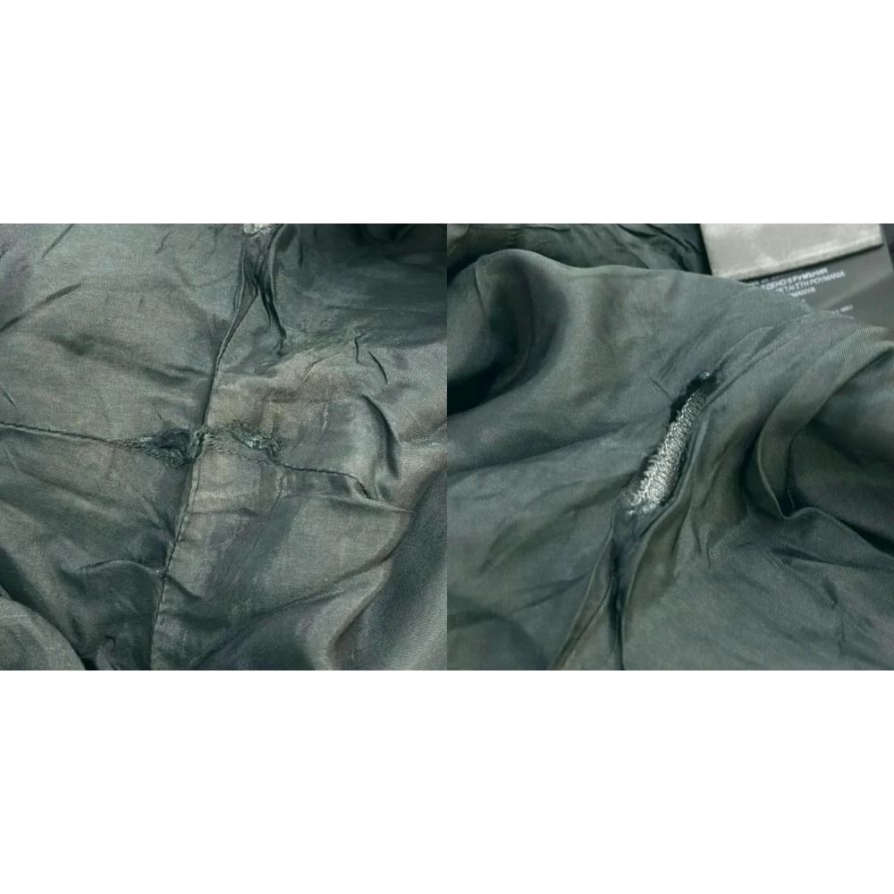 Prada Wide Trousers Pants Wool Gray RY 36 — view 7
