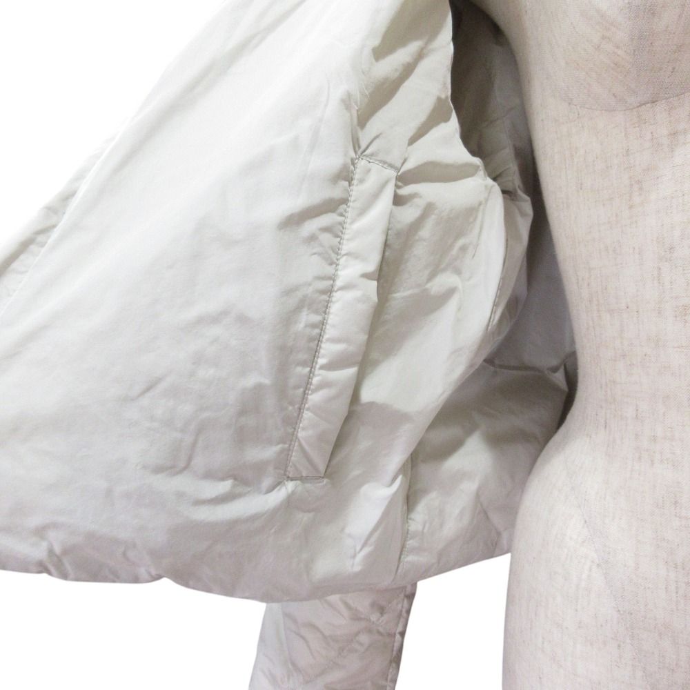 Max Mara the Cube Reversible Nylon Quilted Down Jacket Beige 40 — view 4