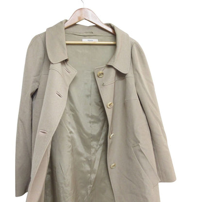 Prada Cotton Nylon Soutien Collar Coat Beige 44 — view 3
