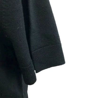 Dior D Uniforme Knit Sweater Wool Short Sleeve Black Round Neck 38 — view 6