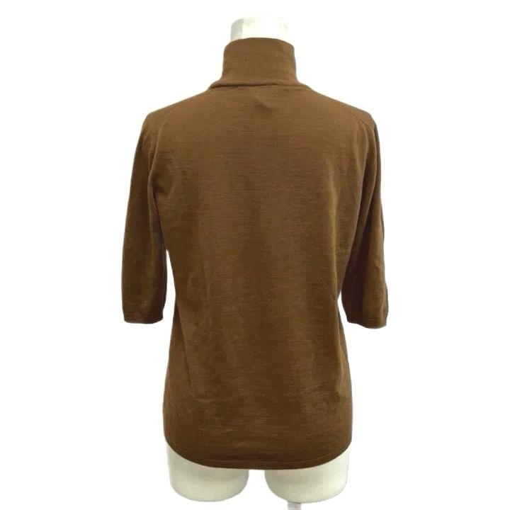 Max Mara Knit Sweater Camel High Neck Half Sleeve NP — view 2