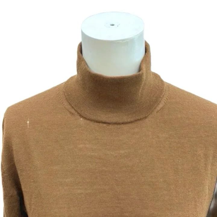 Max Mara Knit Sweater Camel High Neck Half Sleeve NP — view 5