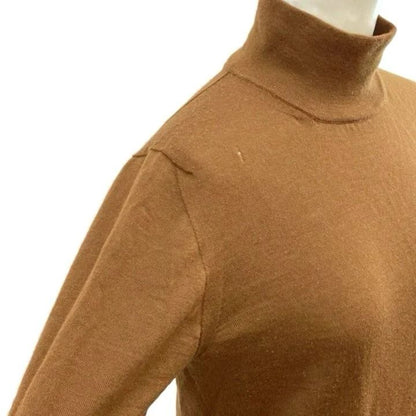 Max Mara Knit Sweater Camel High Neck Half Sleeve NP — view 4