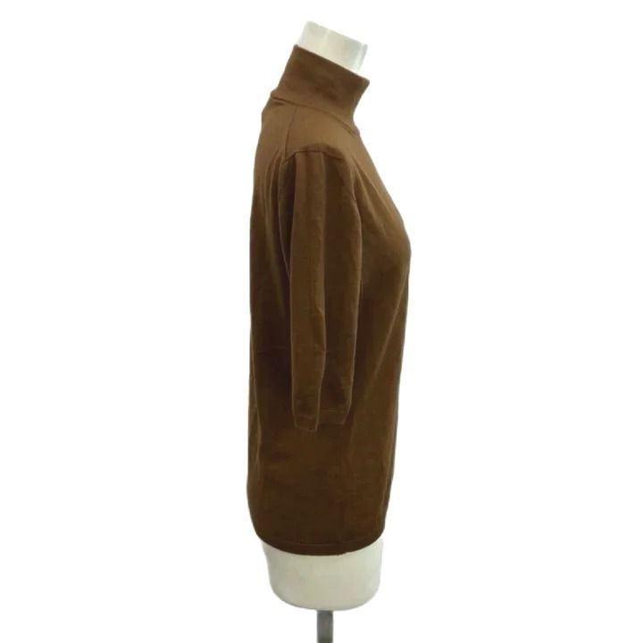 Max Mara Knit Sweater Camel High Neck Half Sleeve NP — view 3
