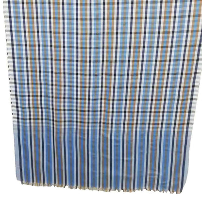 Louis Vuitton Shawl Etole Monogram Madras Scarf Blue — view 5