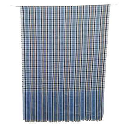 Louis Vuitton Shawl Etole Monogram Madras Scarf Blue — view 4