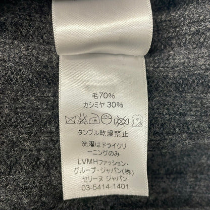 Celine Long Sleeve Sweater Dark Gray High Neck Asymmetric Design S — view 4