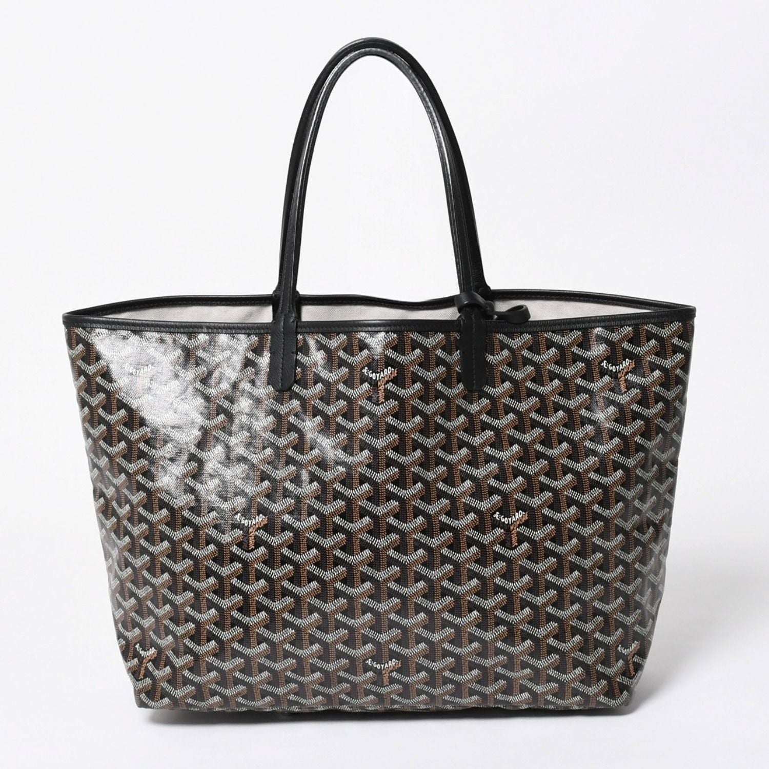 Goyard Saint Louis PM Tote Bag Black Leather — view 2