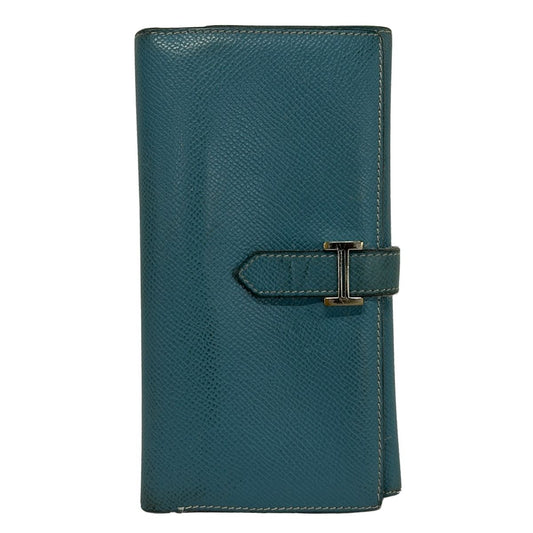 Hermes Wallet Bearn Dupri Blue Jean