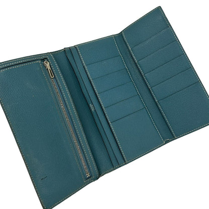 Hermes Wallet Bearn Dupri Blue Jean — view 3