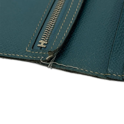 Hermes Wallet Bearn Dupri Blue Jean — view 7