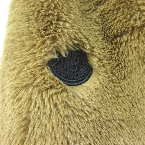 Moncler Adoxe Fleece Jacket Reversible Nylon Stand Collar Brown Black 0 — view 4