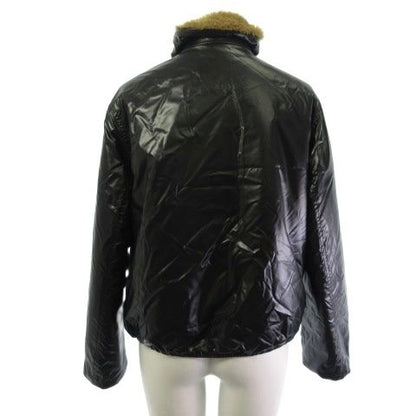 Moncler Adoxe Fleece Jacket Reversible Nylon Stand Collar Brown Black 0 — view 6