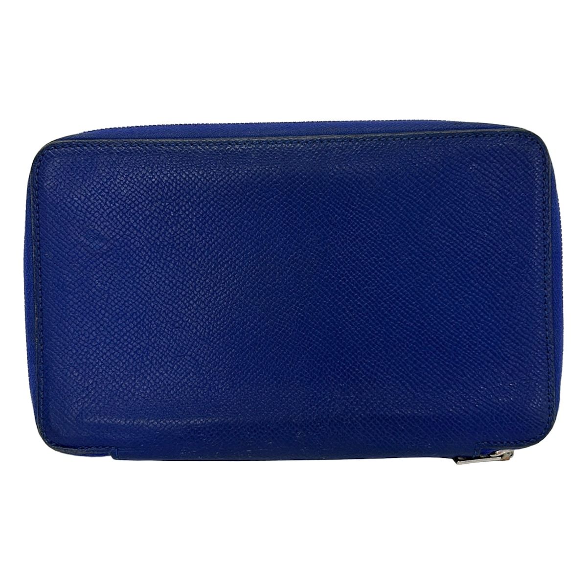 Hermes Notebook Agenda Zip Silk'in Blue Saphir Zip Around — view 2