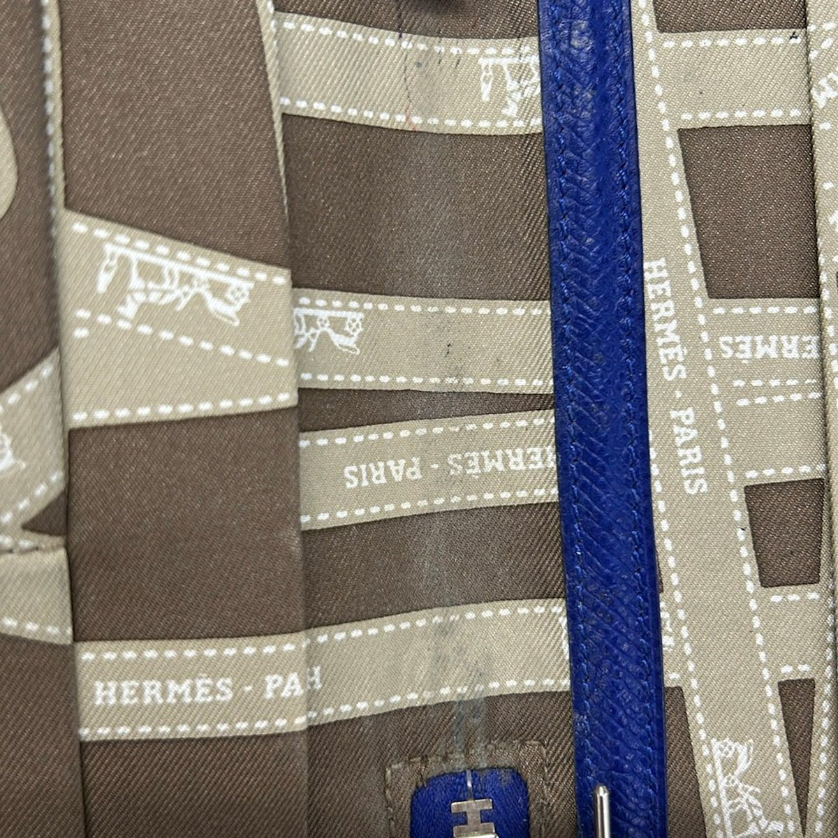 Hermes Notebook Agenda Zip Silk'in Blue Saphir Zip Around — view 5