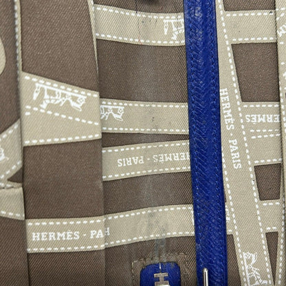 Hermes Notebook Agenda Zip Silk'in Blue Saphir Zip Around — view 5