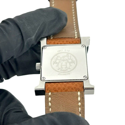 Hermes H Watch Veau Epsom Quartz Wrist Gold — view 5