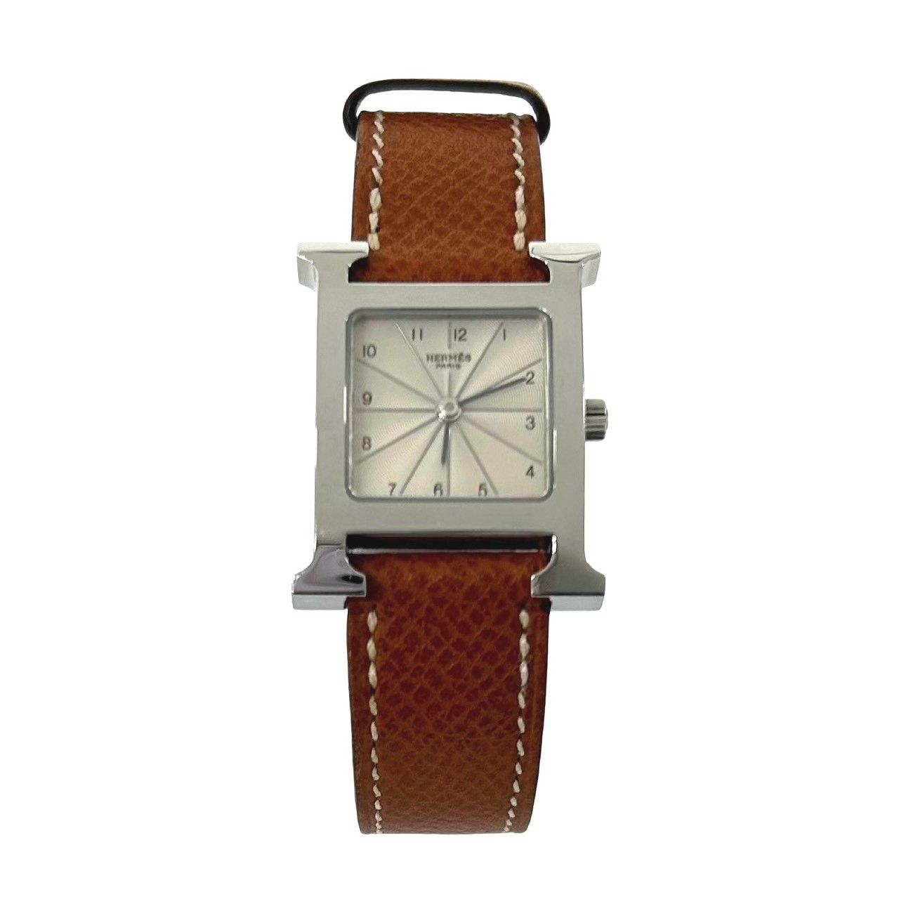 Hermes H Watch Veau Epsom Quartz Wrist Gold — view 7