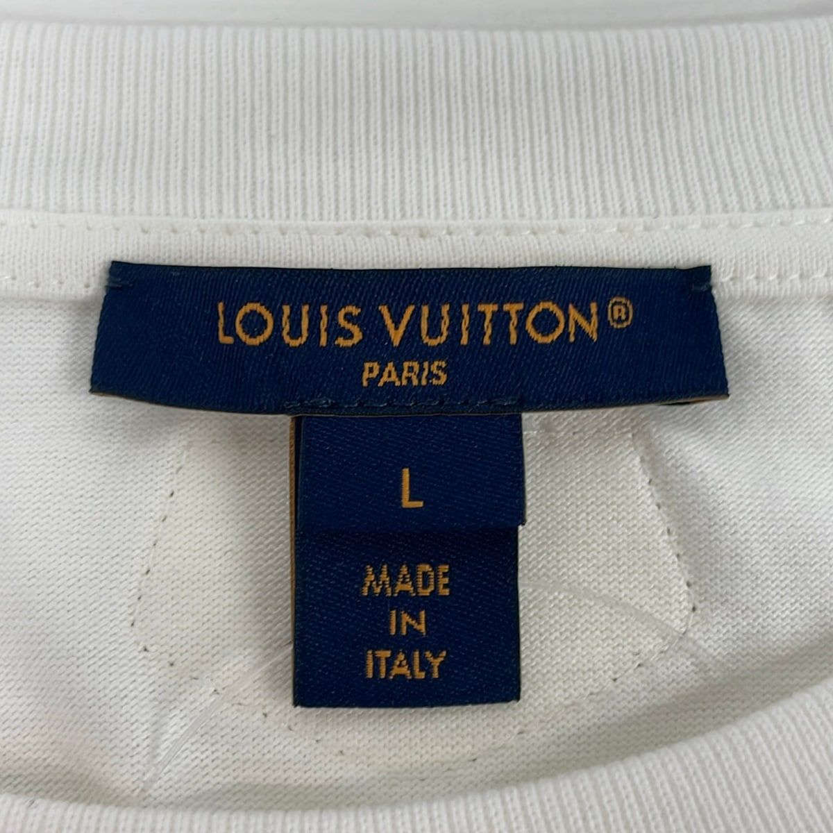 Louis Vuitton Short Sleeve Top Ivory Ruffles L — view 3