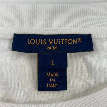 Louis Vuitton Short Sleeve Top Ivory Ruffles L — view 3