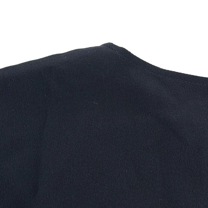 Hermes Short Sleeve Top S Dark Navy Silk 34 — view 6