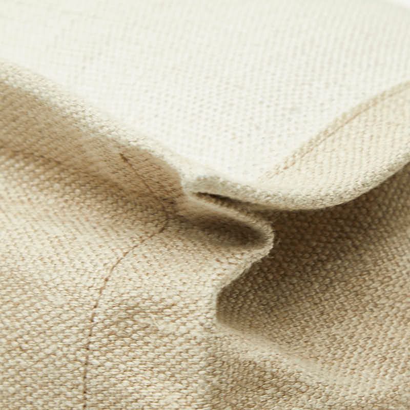 Saint Laurent Rive Gauche Tote Bag White Beige Canvas Hemp Linen — view 4