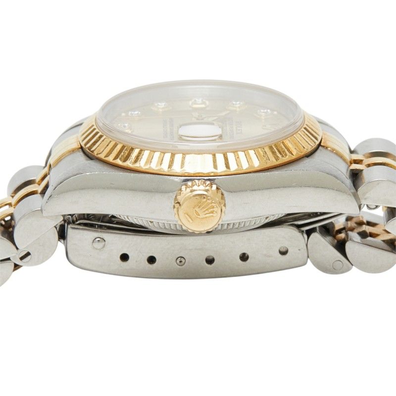 Rolex Watch Gold Silver 18k Yellow Stainless Steel Diamond — view 3