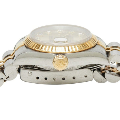 Rolex Watch Gold Silver 18k Yellow Stainless Steel Diamond — view 3