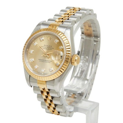 Rolex Watch Gold Silver 18k Yellow Stainless Steel Diamond — view 2