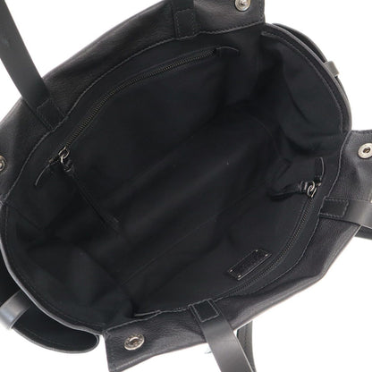 Prada Route Large Leather Tote Bag Black — view 6