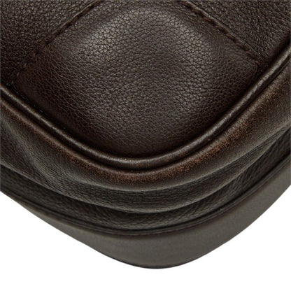 Gucci Crossbody Shoulder Bag Dark Brown Leather — view 4