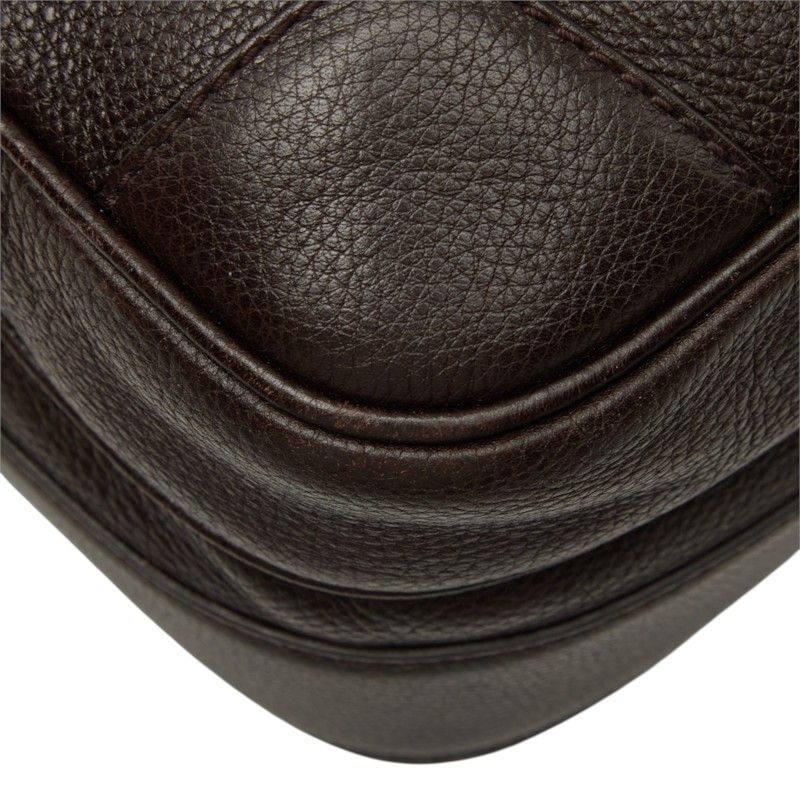 Gucci Crossbody Shoulder Bag Dark Brown Leather — view 5